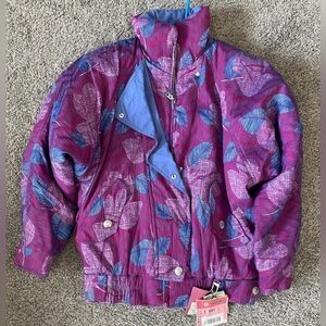 Vintage 80’s Bogner Purple and Blue Ski Jacket